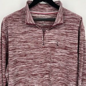 Tailorbyrd Sport Red Mens 1/4 Zip‎ Pull Over Sweater Size Large XL